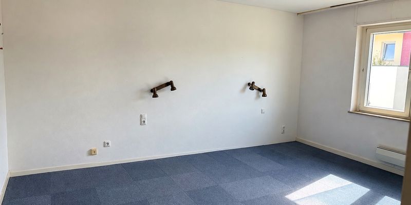 Derzeitiger Zustand des Büros im Obergeschoss
